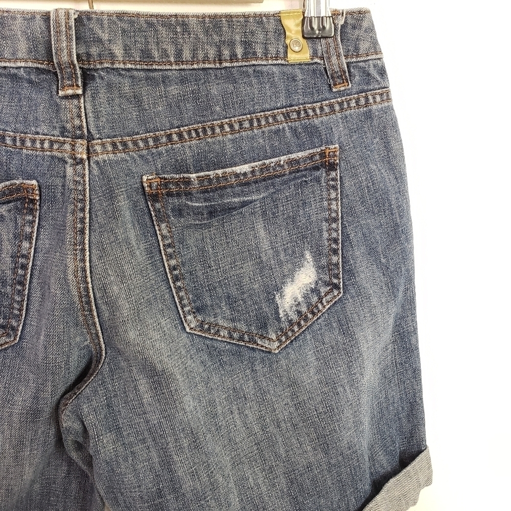 LC Lauren Conrad studded distressed denim shorts - Picture 5 of 6